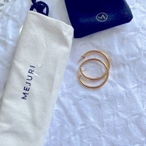 Mejuri Large Tube Hoops- Gold Vermeil